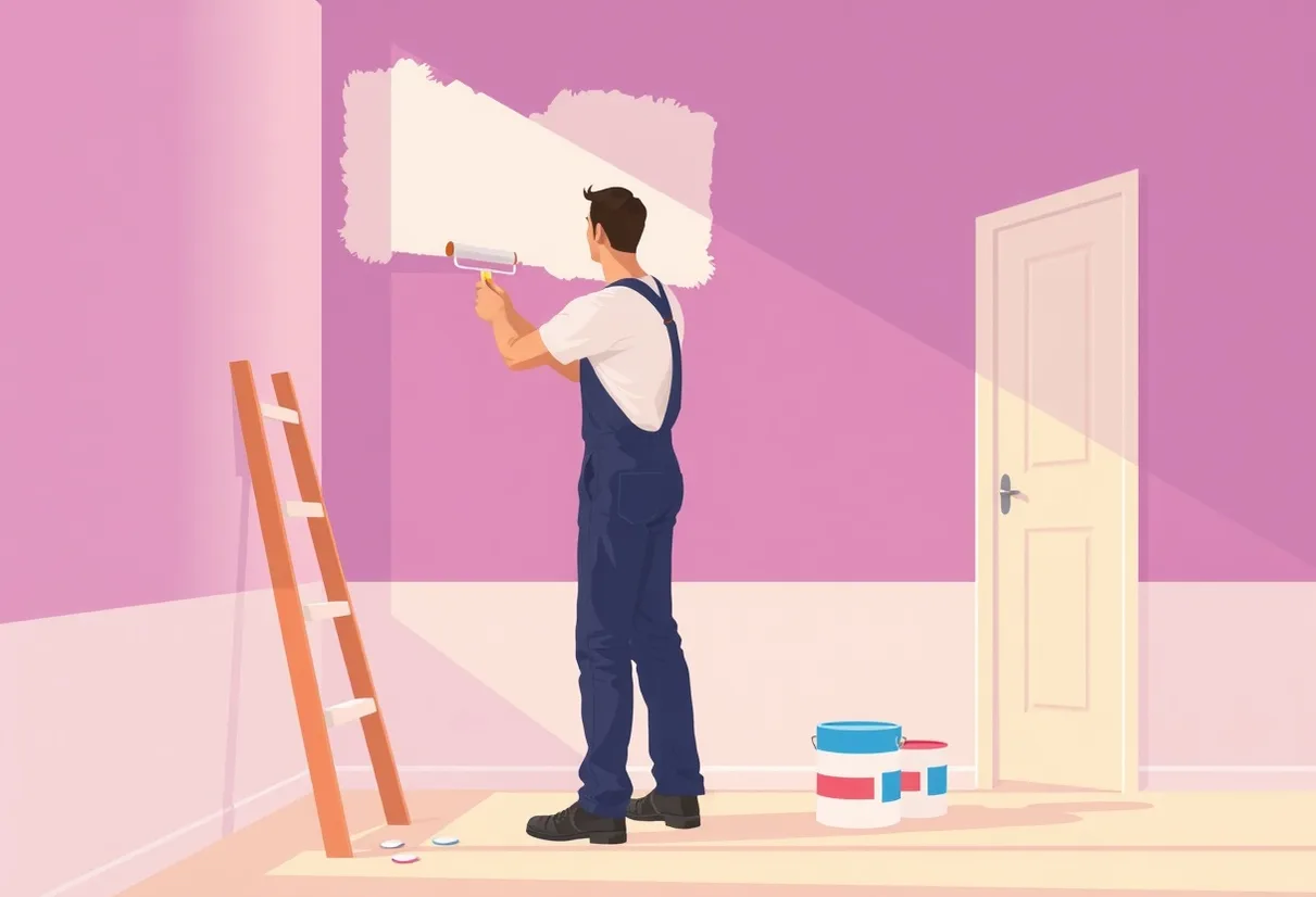 Peintre Blois 41000 en intervention sur un chantier